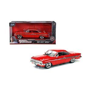 Jada Toys Fast & Furious 8 1:24 Die-Cast Dom's Chevy Impala Vehicle – Red Bring